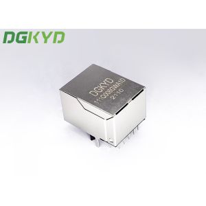 Single Port RJ45 Shielded Connector , 6U rj45 socket connector 10 pin