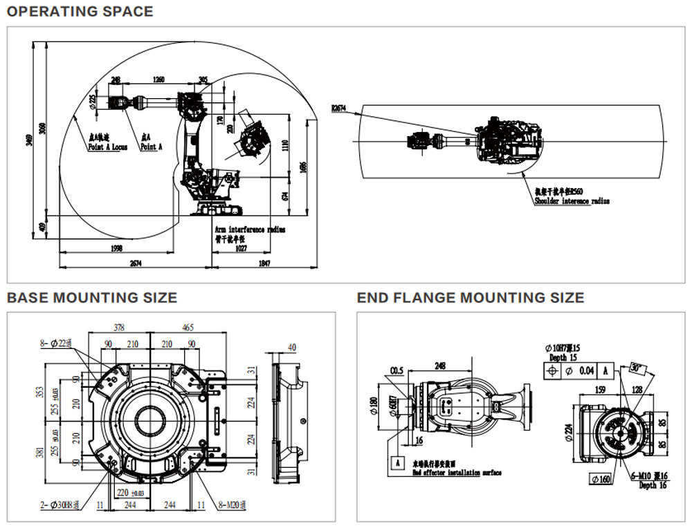 General Industrial Robot In Cell Changing Disc Group Disc Palletizing For Logistics And Warehousing Model ER150-2700