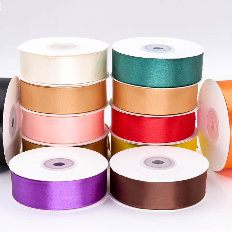 3 inch custom logo printed satin grosgrain ribbon