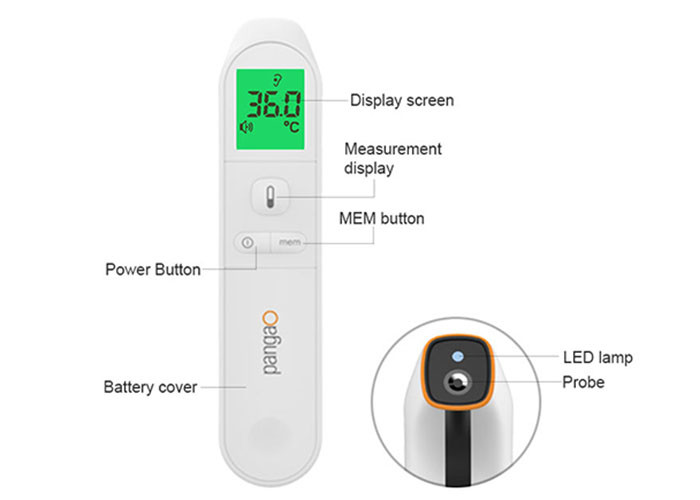 Ir Forehead Thermometer 32 Times Record Non Contact Medical Thermometer