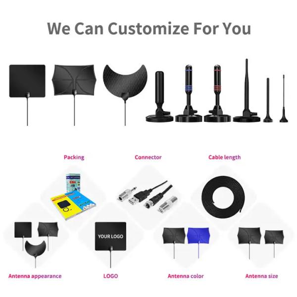 F/IEC Connector Aerial Rotating Outdoor HDTV Digital TV Antena 360 Degree TV