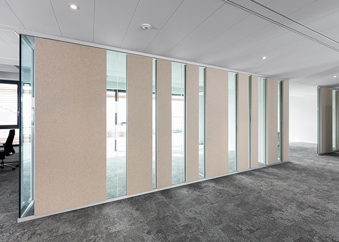 Office Building sound proof wall tempered glass partition customized size