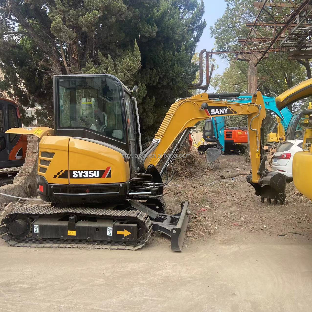 Mini used excavator SANY35 used digger 3.5ton original paint low price used excavators