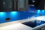 Colorful Painted DIY Painted Glass Backsplash For Bathroom Walls