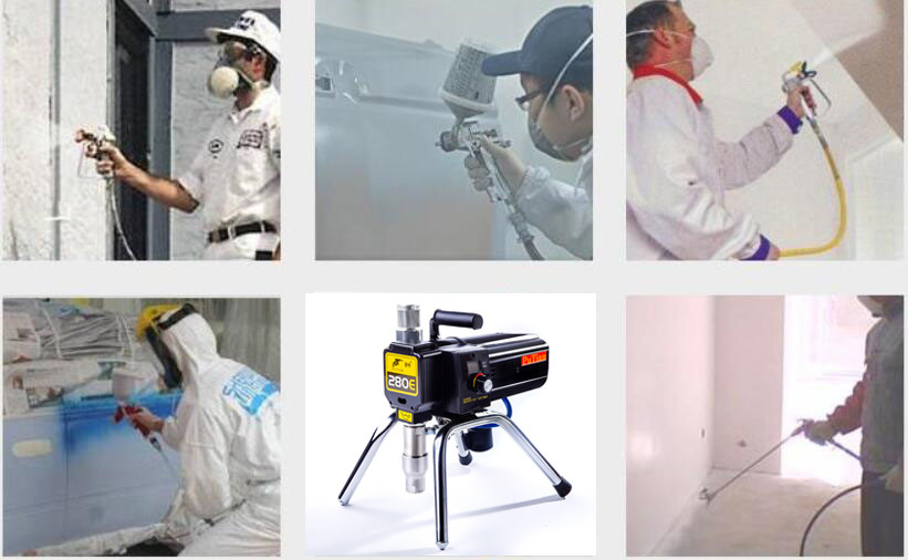 350Bar Airless Paint Sprayer Gun For Spraying Putty Epoxy Oil Painting PT90S