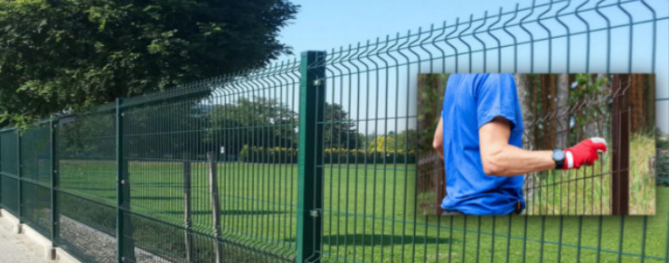 1.8*2.5m Triangle 3d Wire Fence Panels Sustainable Easily Assembled