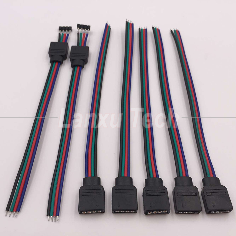 RGB 4 Pin Connector 5050 LED Strip Ribbon Cable