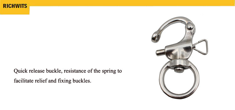 Stainless Steel 316 Fast Shooter Camera Strap Buckle with Other Rotary Spring Shackle