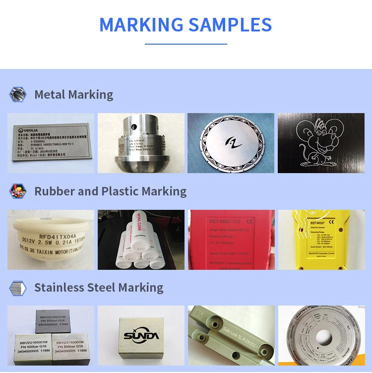 Touch Screen Computer Flying Fiber Laser Marking Machine Air Cooling