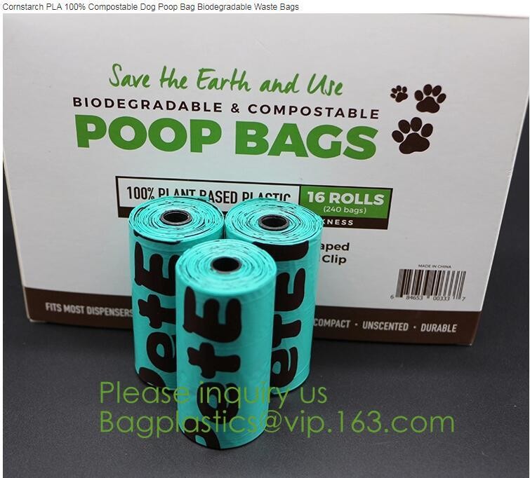 Eco friendly Compostable Biodegradable commercial bags,100% Environment Friendly Compostable Cornstarch Garbage Bags pac