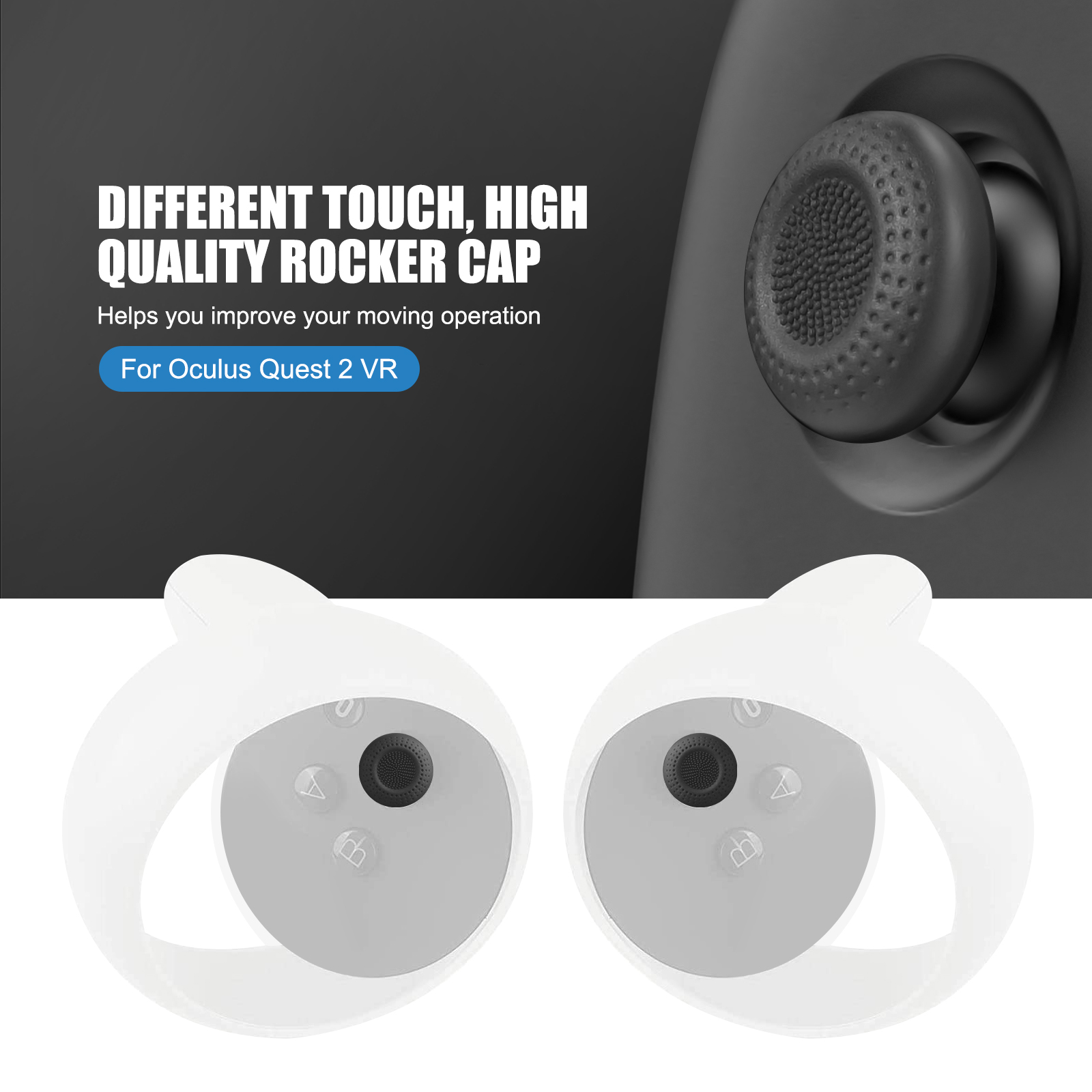 2021 5in1 Knuckle Strap+Grip Cover+Hand Strap+VR Lens Dust cover+Thumb Button for Oculus Quest 2 VR Controller Accessories