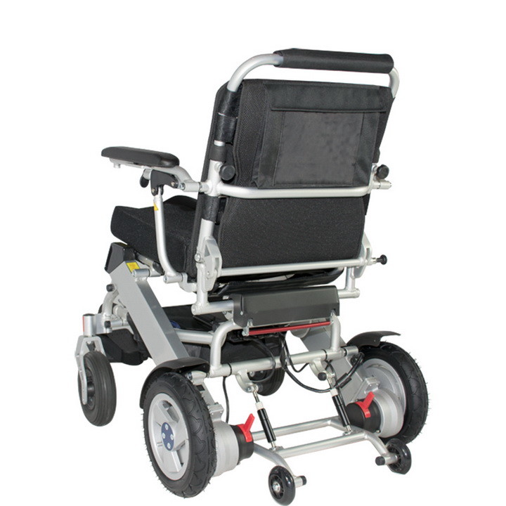 FDA 125KG Load Portable Lightweight Folding Power Wheelchair