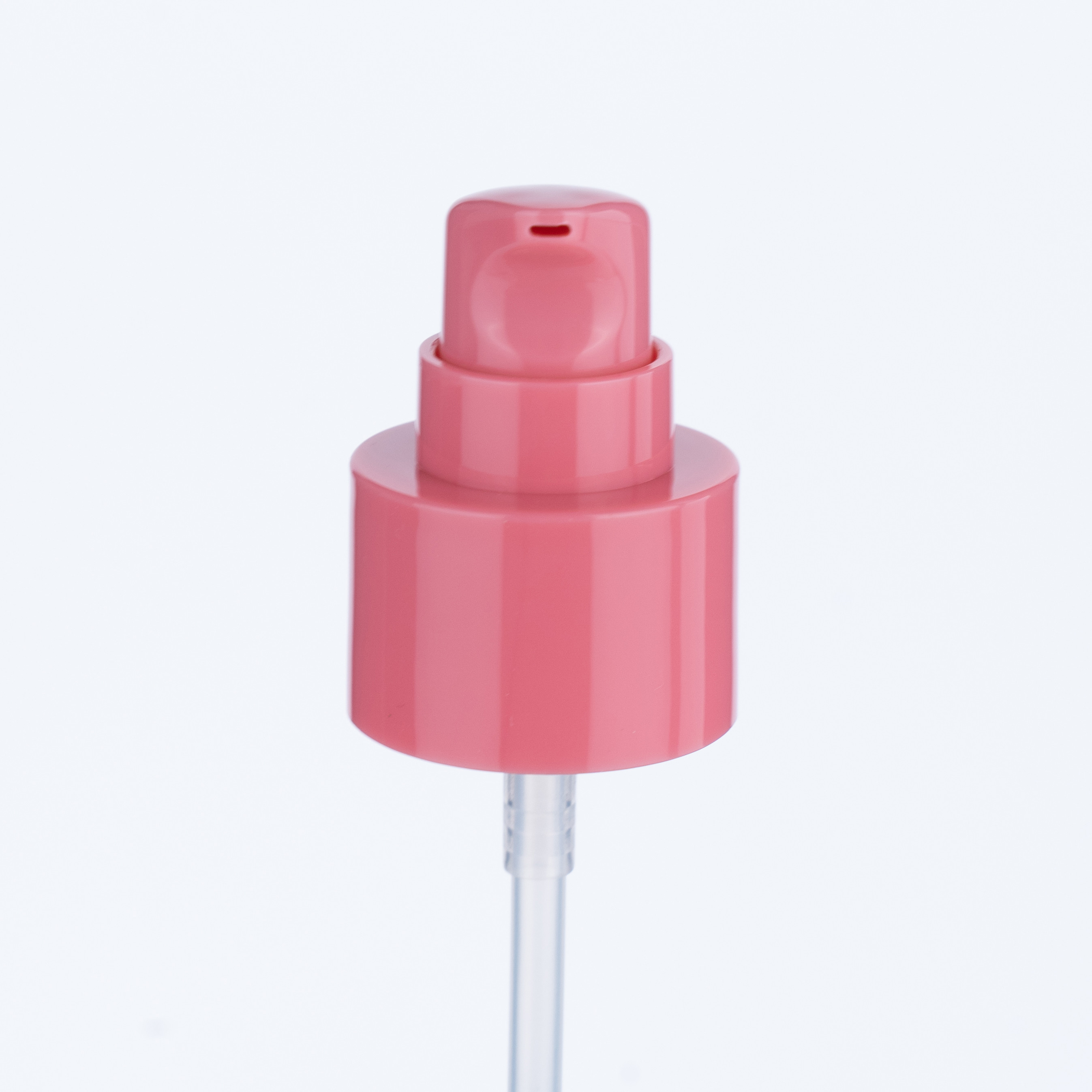 24/415 Cherry Pink Foundation Pump Head Cream Pump Green Bottle for Personal Care and Cosmetics