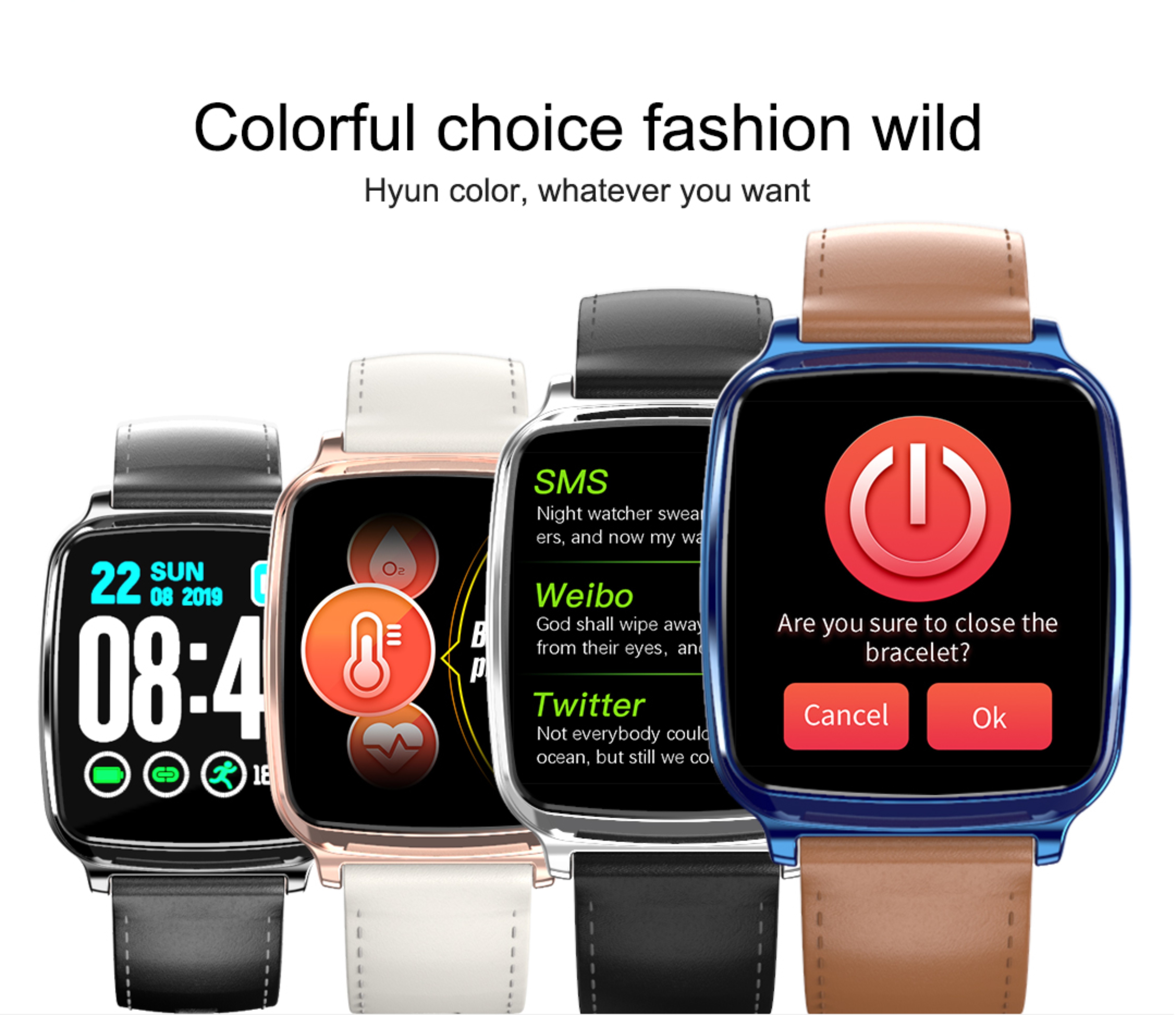 M10smart watch Full Touch Screen Watch BLE Realidad Virtual Smart Heart Rate Wristband 170mAH