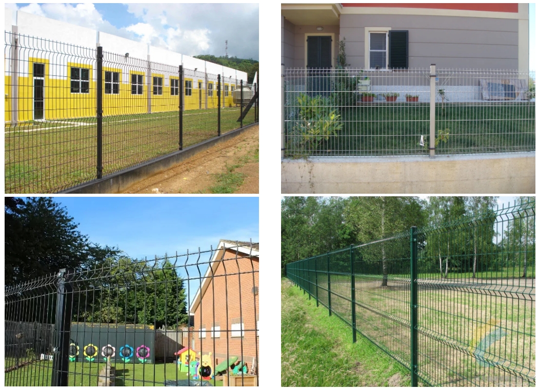 curved mesh fence