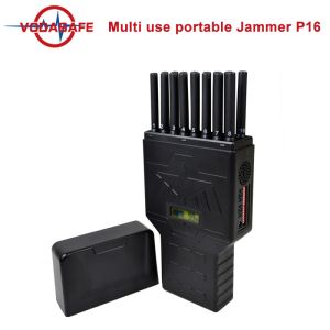 12000mAh 25m Radius VHF UHF Portable Signal Jammer