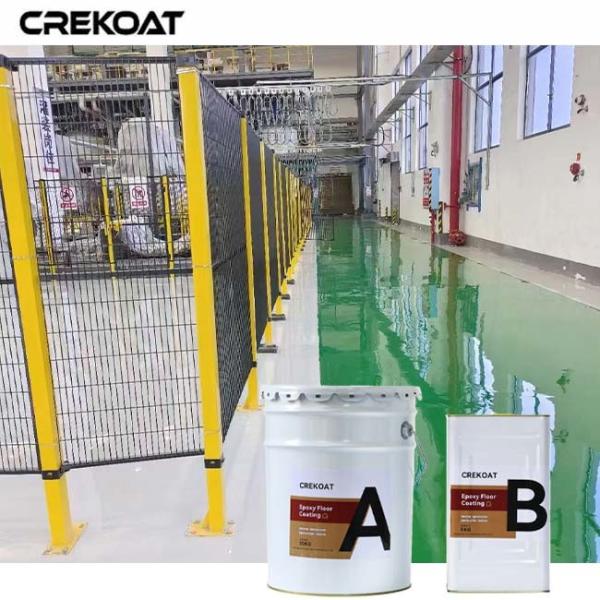 Industrial Strength Epoxy Floor Coating Self-Priming Saving Time During