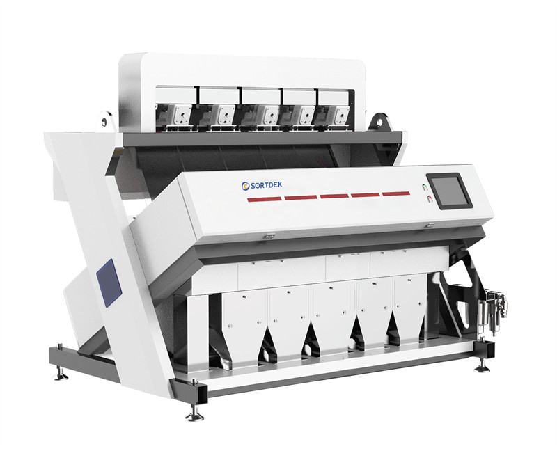 High Capacity 5 Chutes 320 Channels 5400 CCD AI Rice Color Sorter