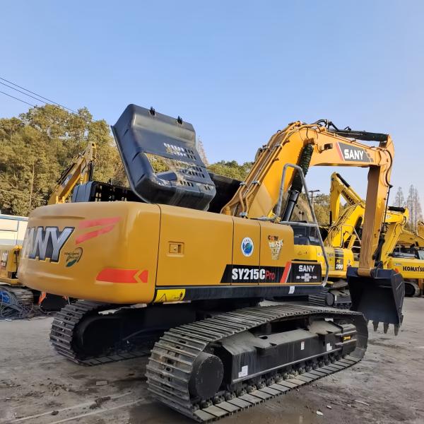 21900kg Second-hand Good Condition 118kw Power Sany SY215C Excavator With Bucket