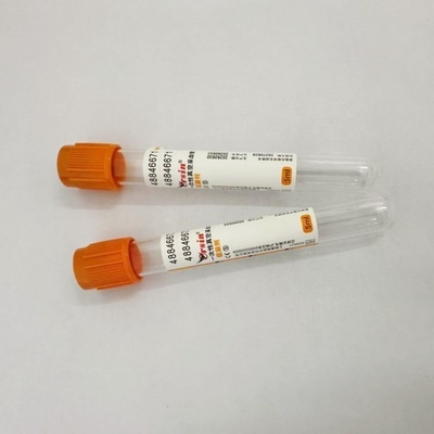 Quality Rapid Emergency Vacuum Blood Test Tube with Coagulant & Separation Gel in 8*120mm 13*75mm 13*100mm Sizes for sale