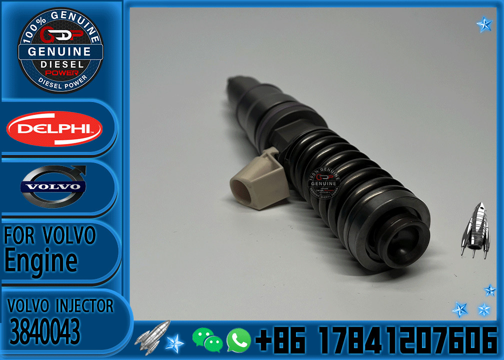 Diesel inyector Common Rail Injector Fuel Electronic Unit Injector Bebe4c06001 3840043 22027807 3587147 for Volvo Truck