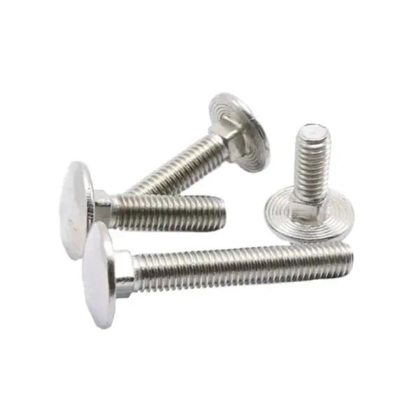 Carriage Bolt 304 Stainless Steel M28 Hex Bolt And Nut DIN 933 Plain Round Head