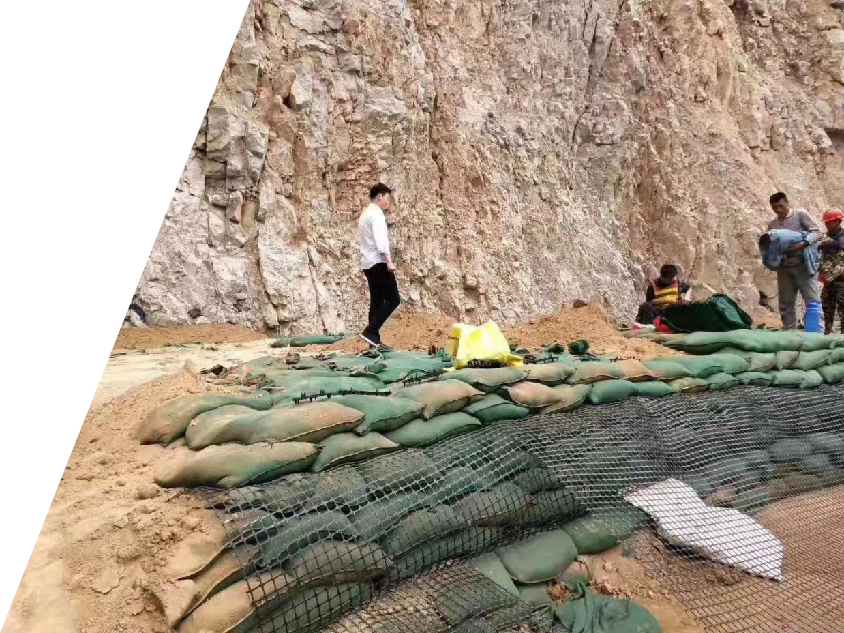 Earthbag Slope Protection Geo Fabric Bag for River Side and Online Technical Support