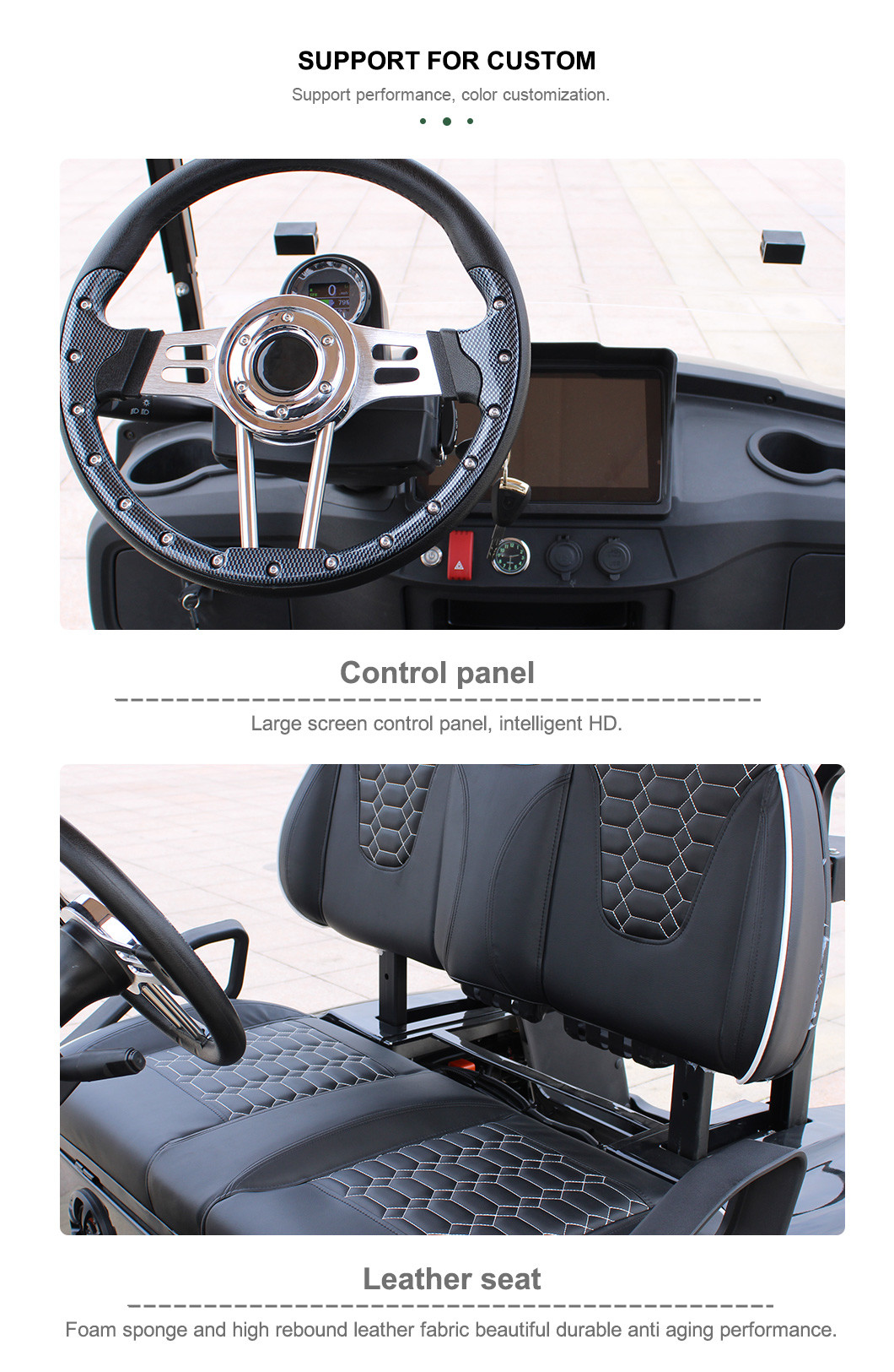Street Legal 48V 150 AHLithium Battery Solar 4Seaters Off Road Electric S Golf Cart Buggy dot windshield