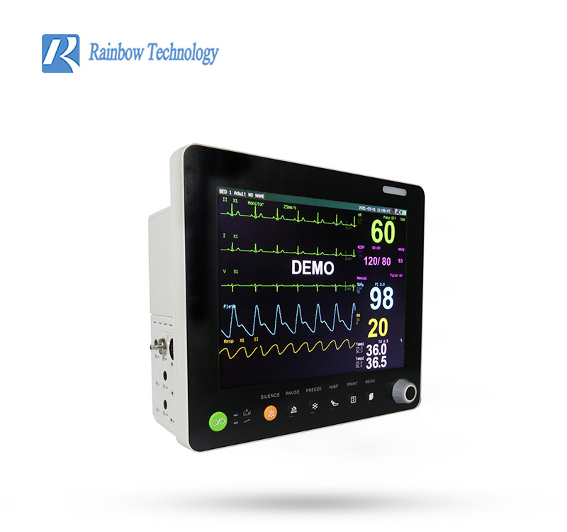 100~240 VAC Multi Parameter 12.1 Inch Monitor Patient Supports 16 Languages