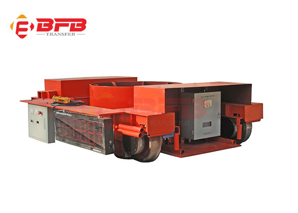 Battery Power 40T Steel Ladle Electric Rail Transfer Trolley