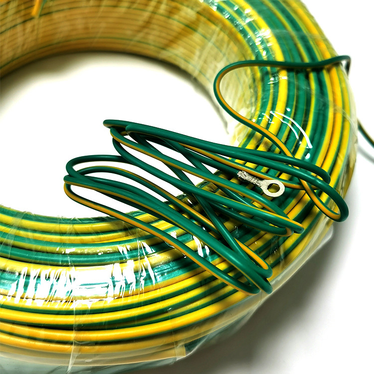 100m Photovoltaic Copper Ground Earth Cable 300/500V 450/750V