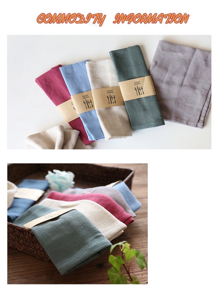 Reusable 100% Cotton Tea Towel Linen Table Placemats 200-600GSM