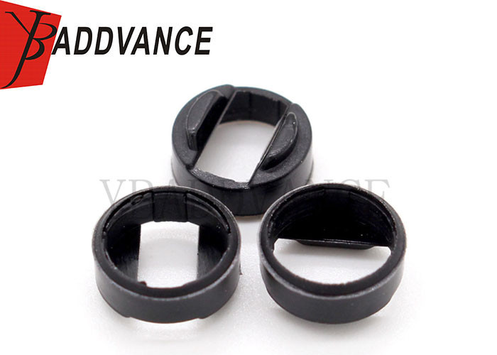 Lightweight Fuel Injector Repair Kits Black Plastic / Nylon Cap For Denso