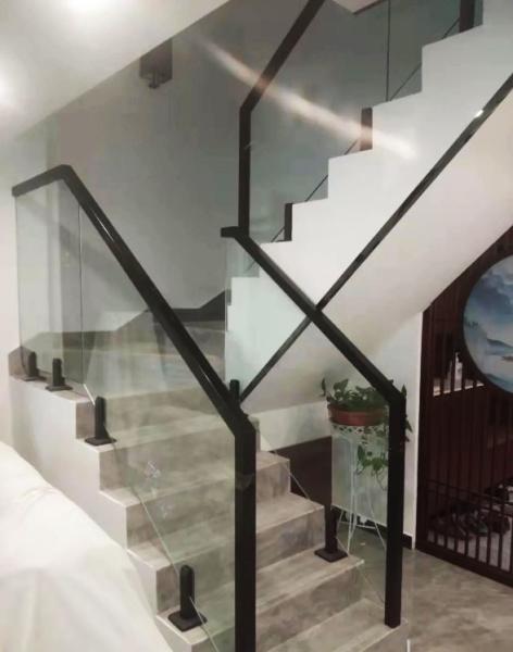 10mm Thickness Stair Hand Railings With Powder Coated / Polished / Brushed /
