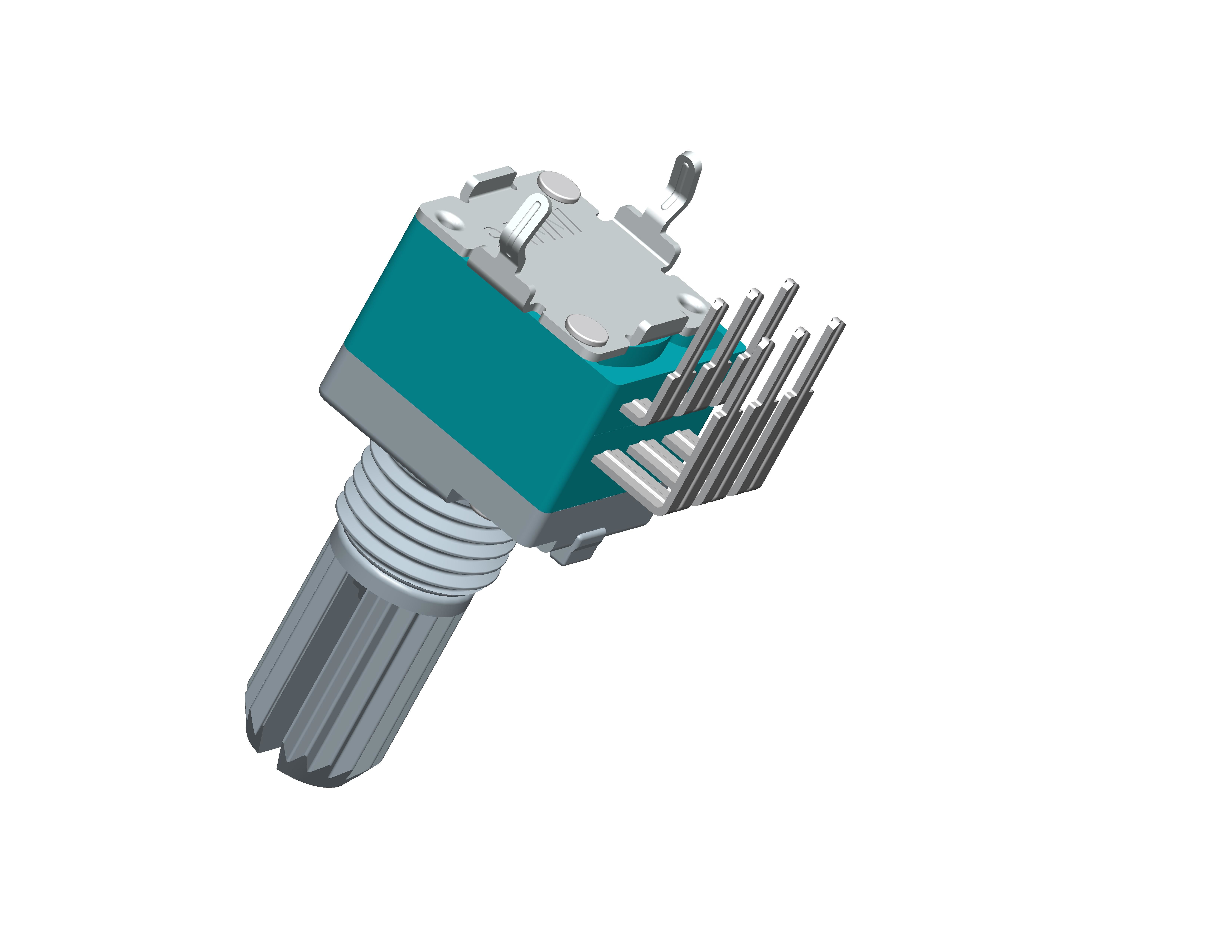 Manufacturer 9mm Vertical Type Rotary Potentiometer Dual Gang Potentiometer For Audio Application