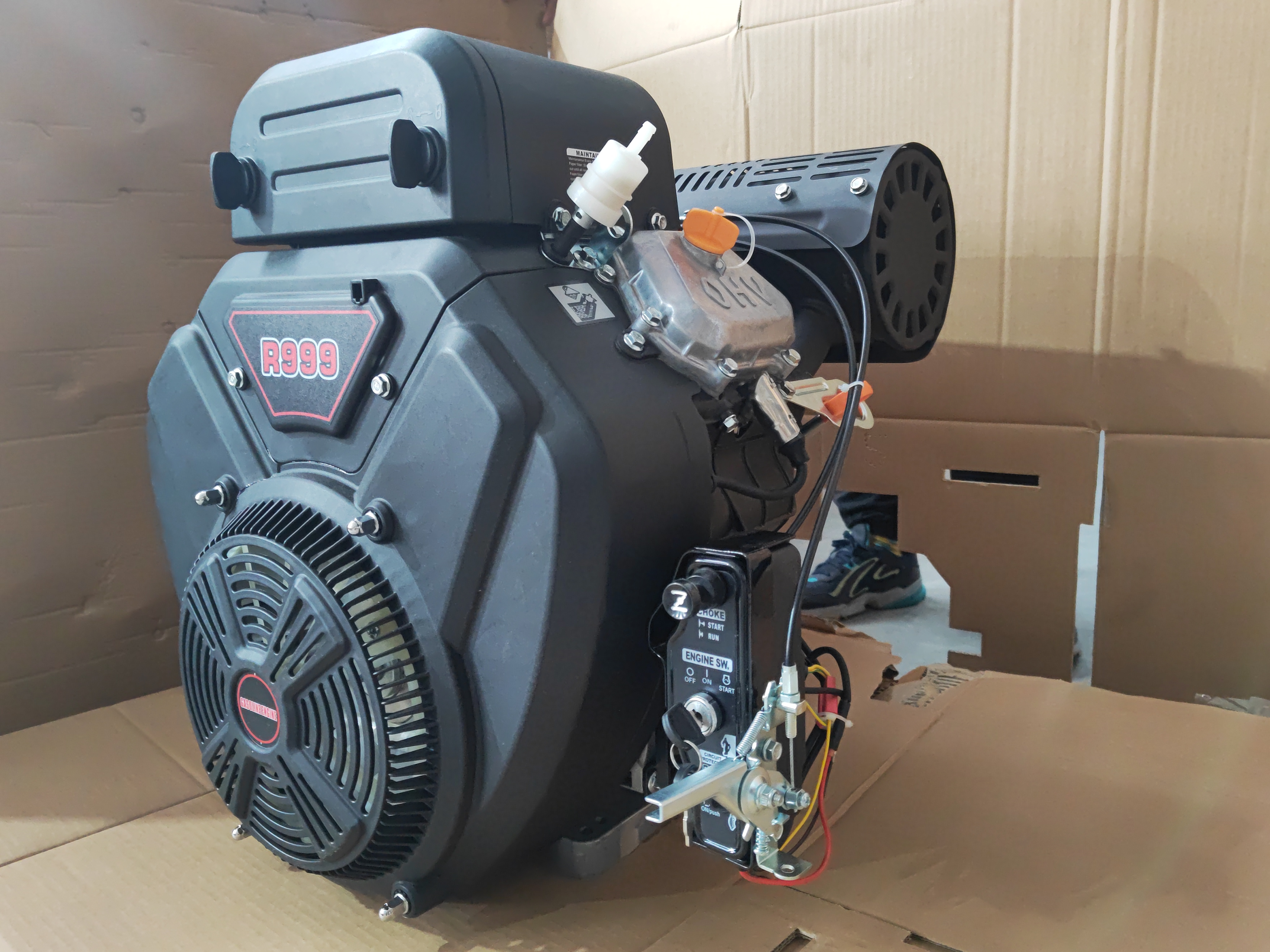 35HP/999CC Gasoline Engine Vertical Axis High Pressure Machine with Electric Starter