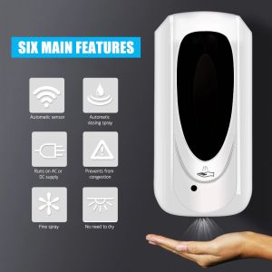 Hospital / School Foam Hand Sanitizer Dispenser Wall Mounted With Automatic