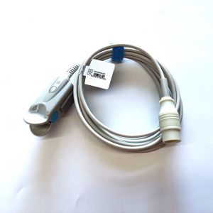 Round 6 Pin Monitor Spo2 Sensor Latex Free 4mm Cable Spo2 Finger Sensor
