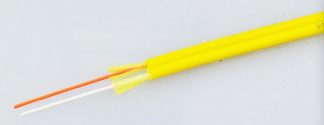 Duplex Zipcord Fiber Optic Breakout Cable Single Mode Tight Buffered