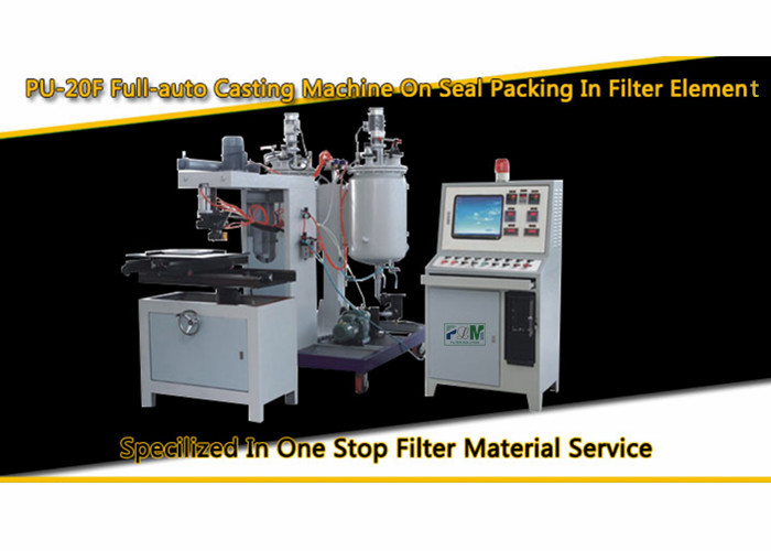 10m/Min PU-20F Fast Speed PU Gluing Machine For Panel Round Air Filter