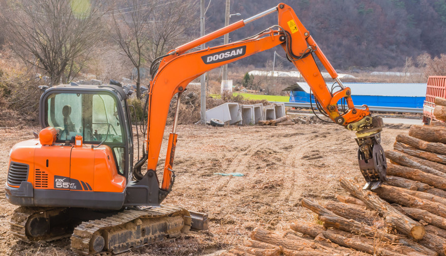 High-quality Timber Grabs For Excavators 400kg Attachment 360° Roating Grapple