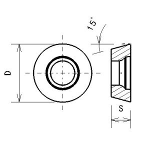Custom RDMW 0702MO Carbide Inserts For Aluminum Alloy