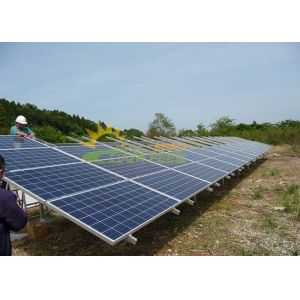 Easy Installation Ballasted Solar Racking Systems Anodized SGS