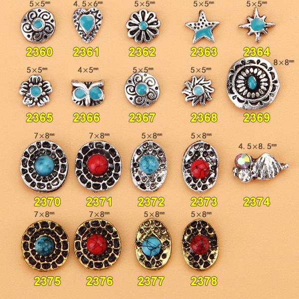 Hot NEW Wholesale Alloy Jewelry 3D Nail Art Jewelry Nail rhinestones Sticker