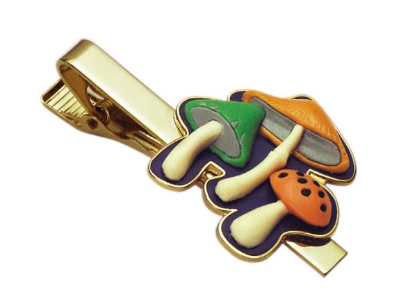 Promotional Gift Brass Offset Printing, Gold Plating Personalized Tie Bar /
