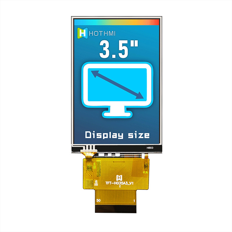 Vertical 3.5 Inch TFT LCD Module , Multifunctional TFT Capacitive Screen
