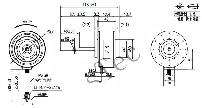 EC/BLDC Fan Motor Resin Packing Motor - for air comditioner/fan/ventilater