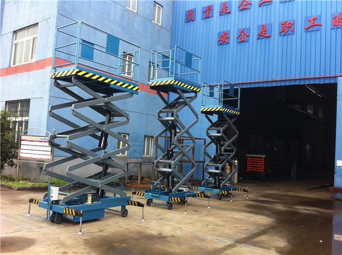 Custom Extendable platform Outdoor Aerial Working Table Hydraulic Mobile Scissor Lifts
