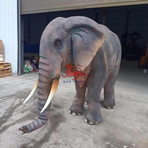 Customized Performance Realistic Adult Elephant Animal Double Costume With 110