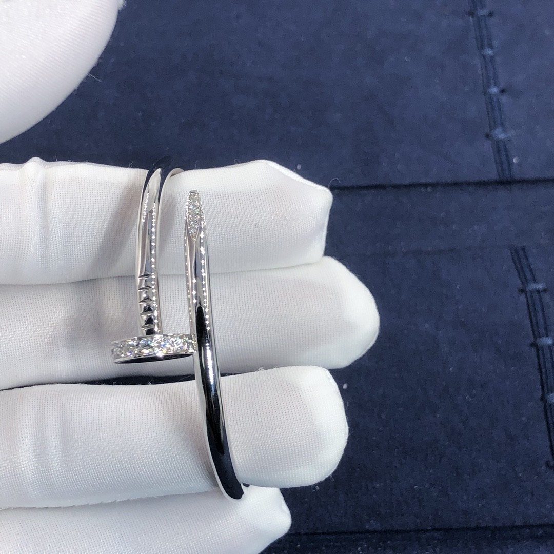 Hot Selling High Quality Fashion Men Women Gift 18k White Gold Car Tier Juste Un Clou Bracelet